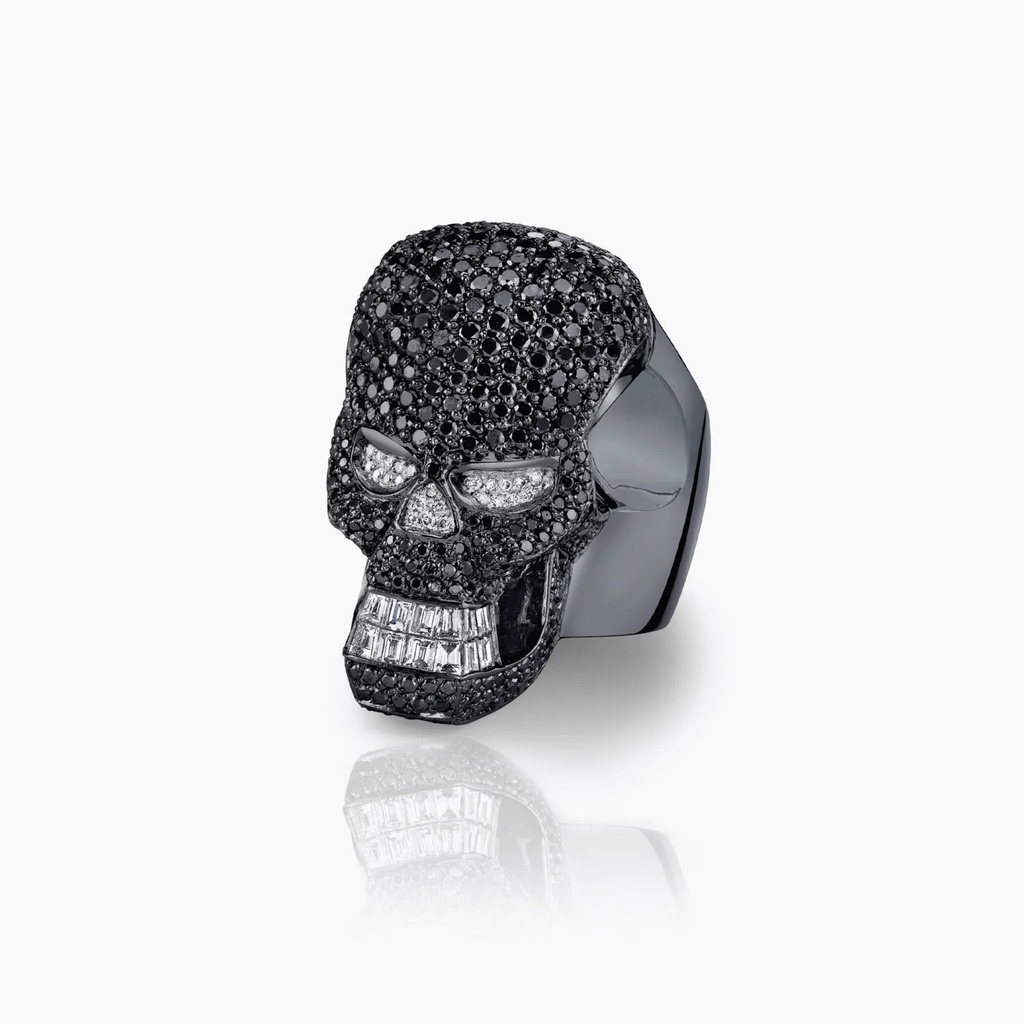 The Baguette Skull Ring