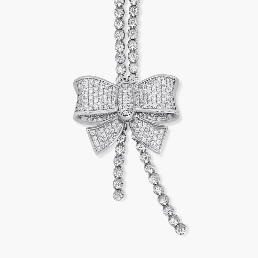 The Bow Diamond Prong Chain