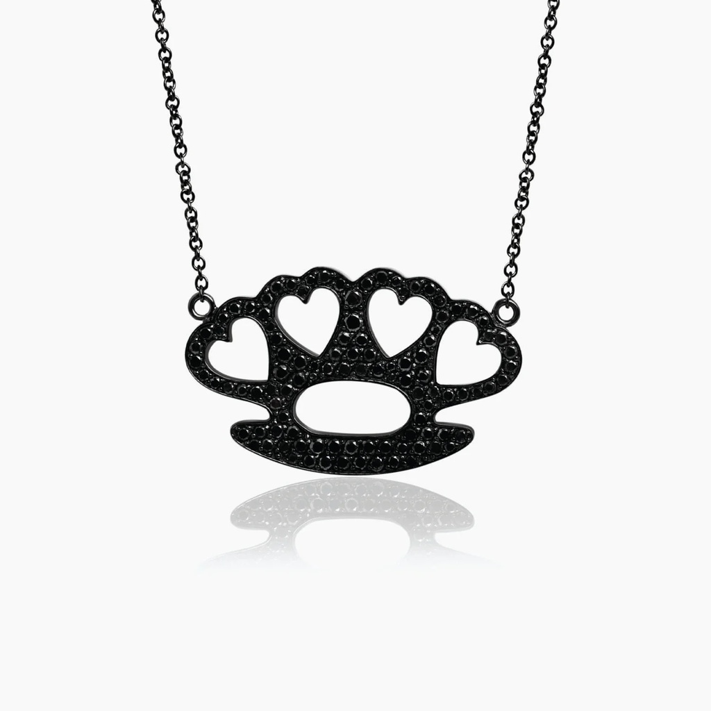 The Brass Knuckle Heart Pendant
