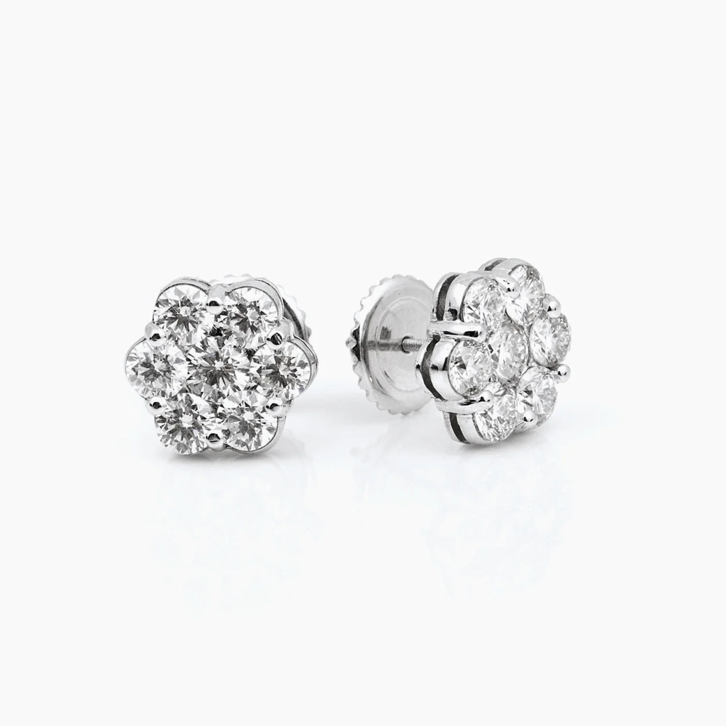 The Diamond Cluster Earrings