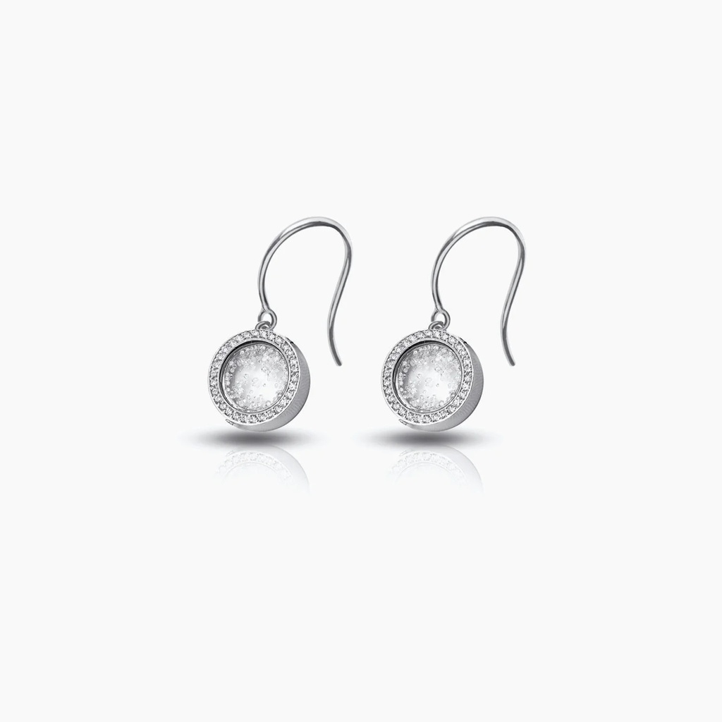 The Drop Floating Circle Earrings