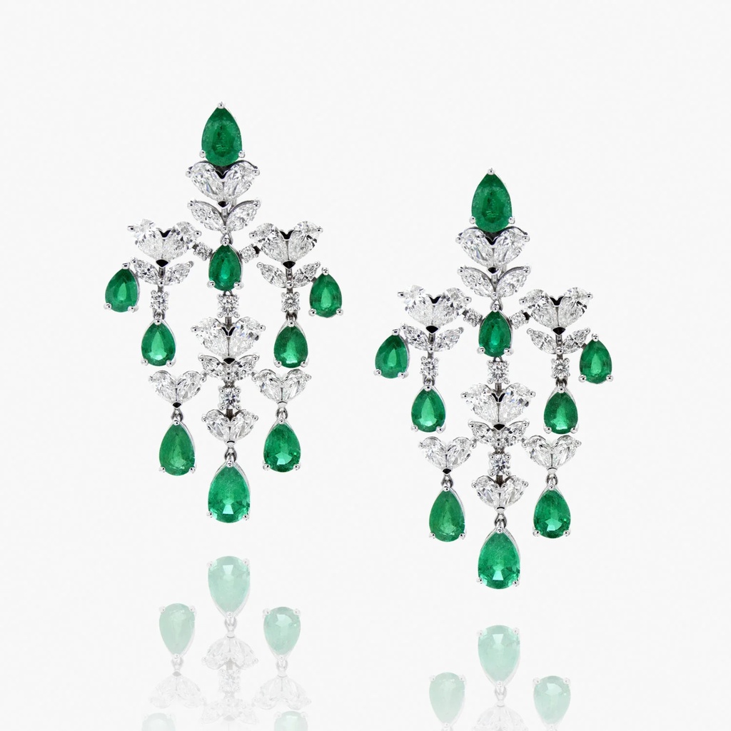 The Emerald Chandelier Earrings