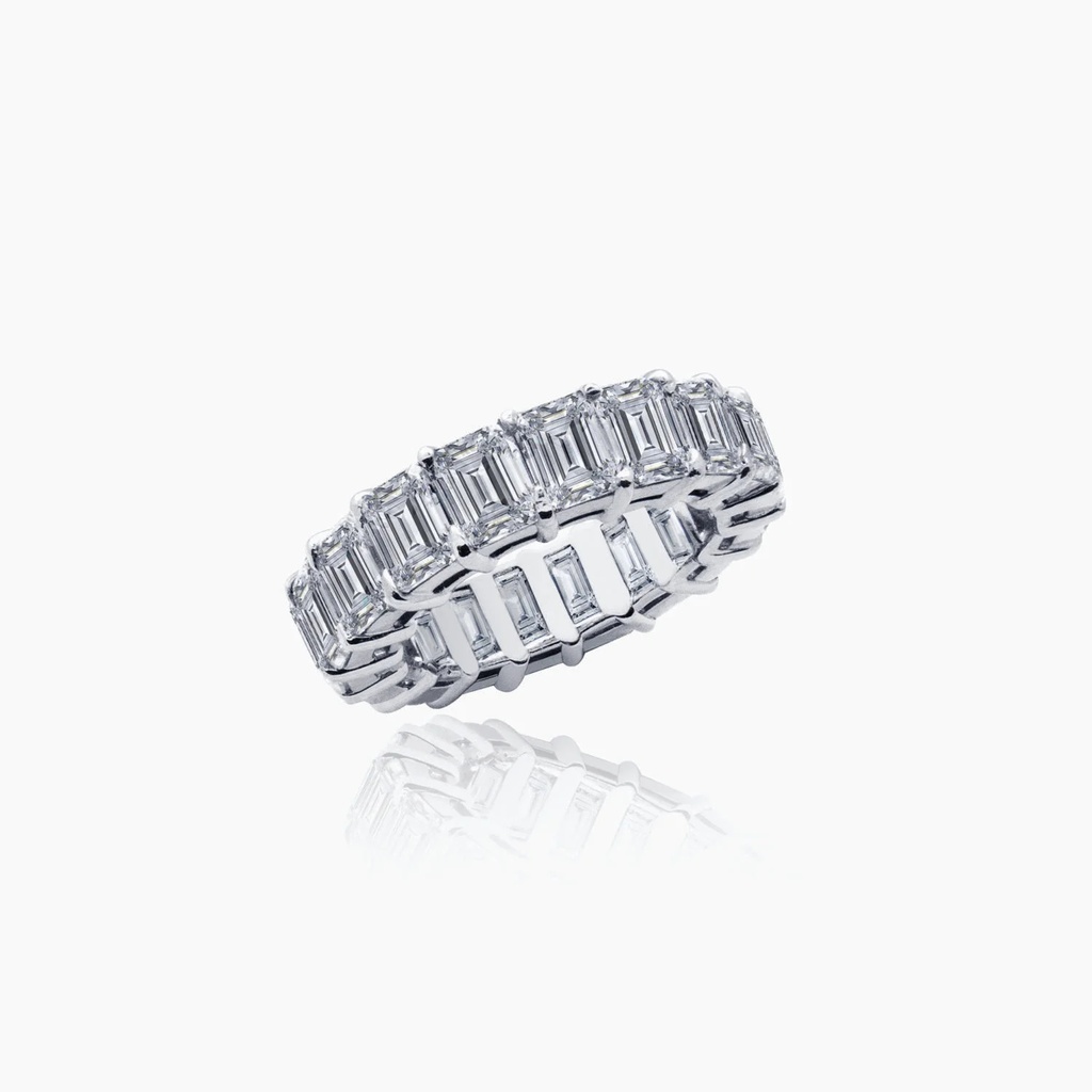 The Emerald Cut Eternity Band