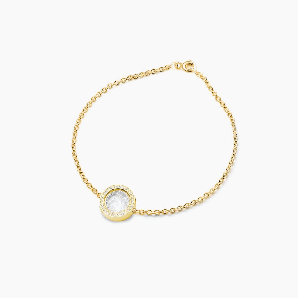 The Floating Diamond Circle Bracelet