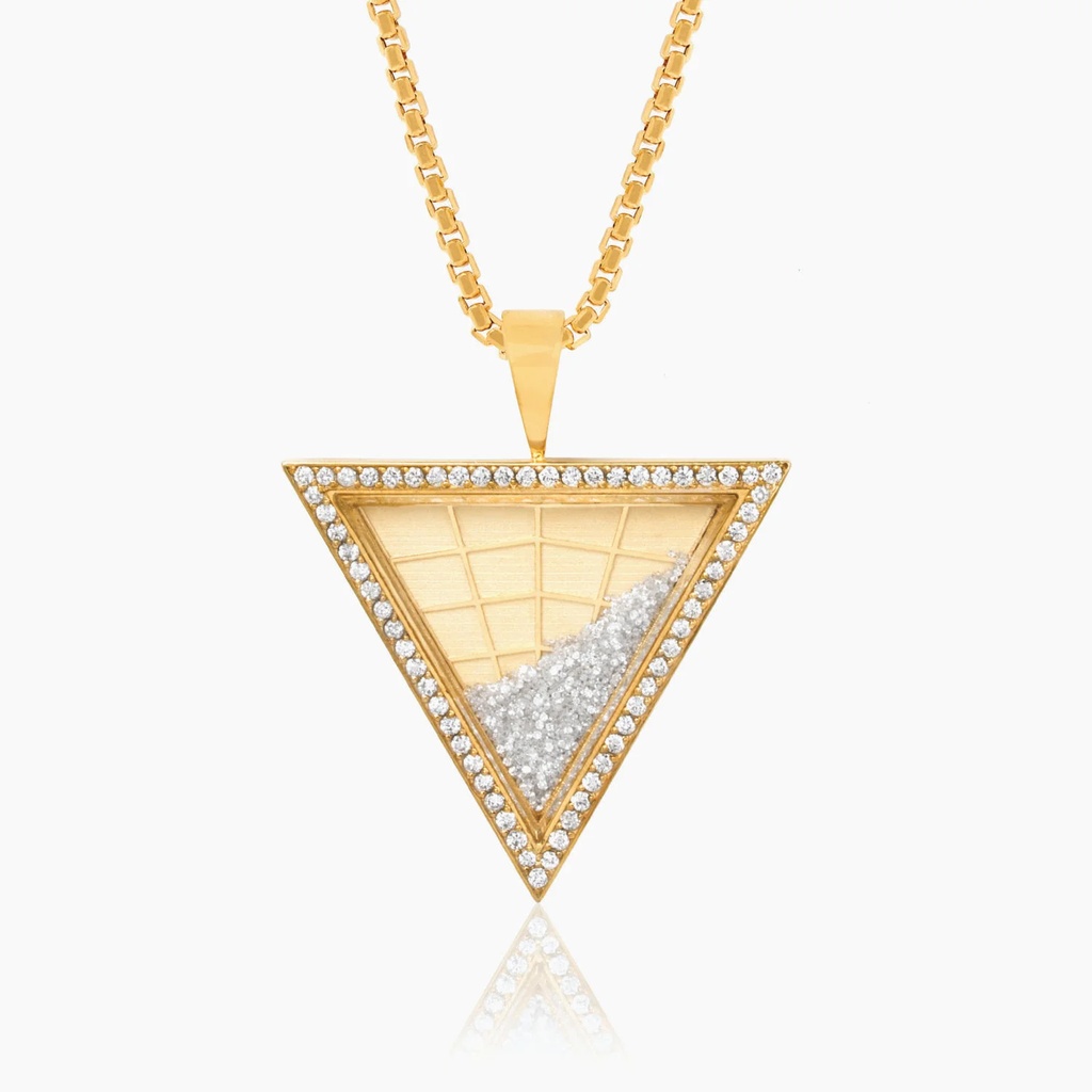 The Floating Diamond Pyramid Pendant