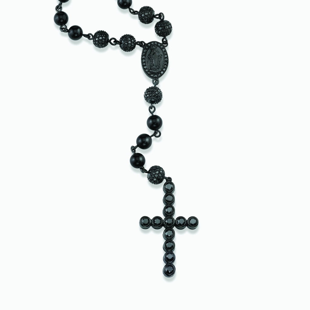 The Black Onyx Diamond Rosary
