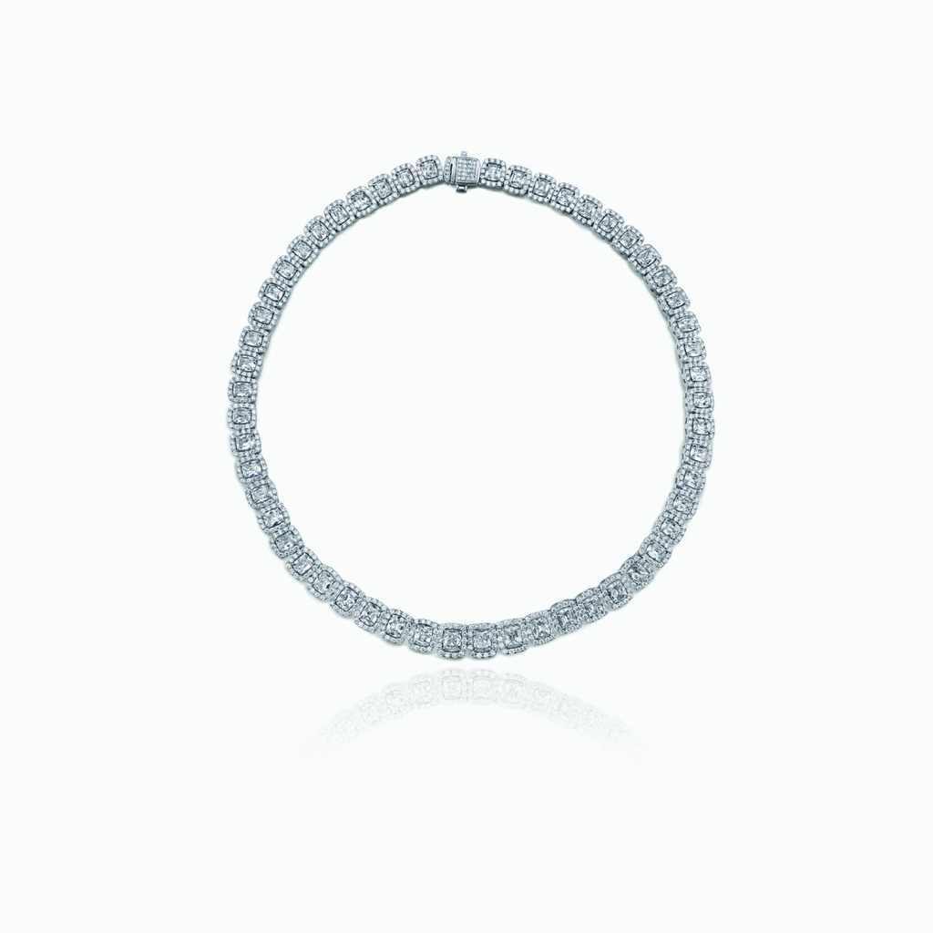 The Cushion Diamond Necklace