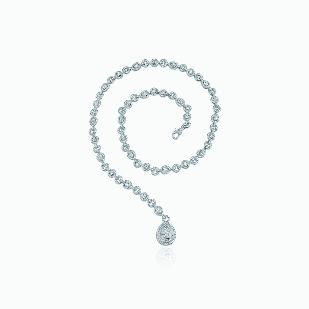 The Pear Shape Lariat Necklace