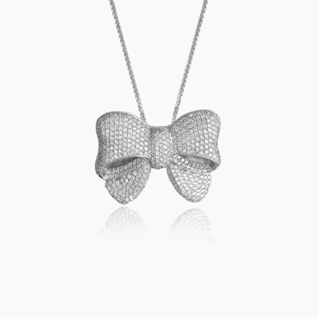 The Large White Bow Pendant