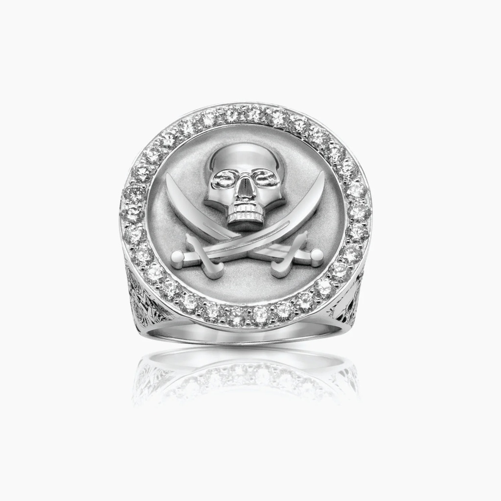 The Skull And Sword Medallion Ring