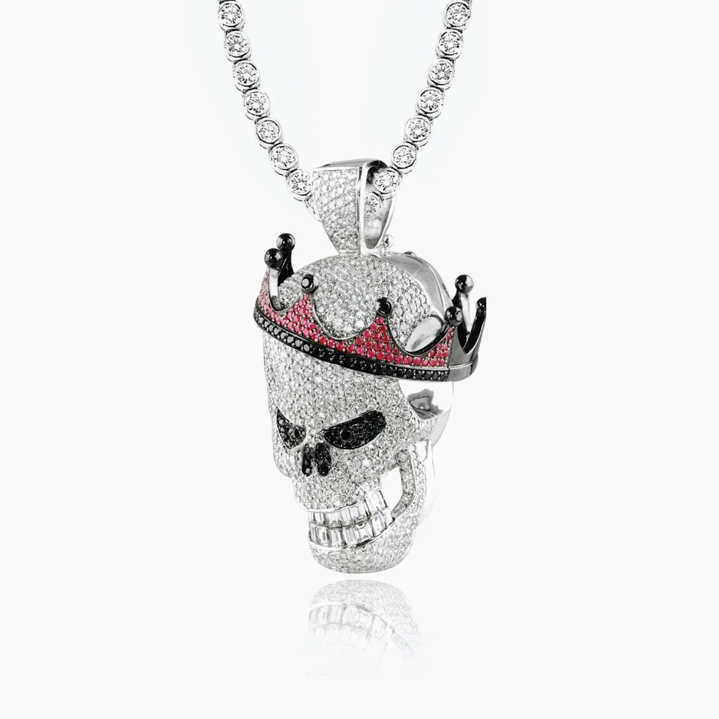 The Skull With Crown Pendant