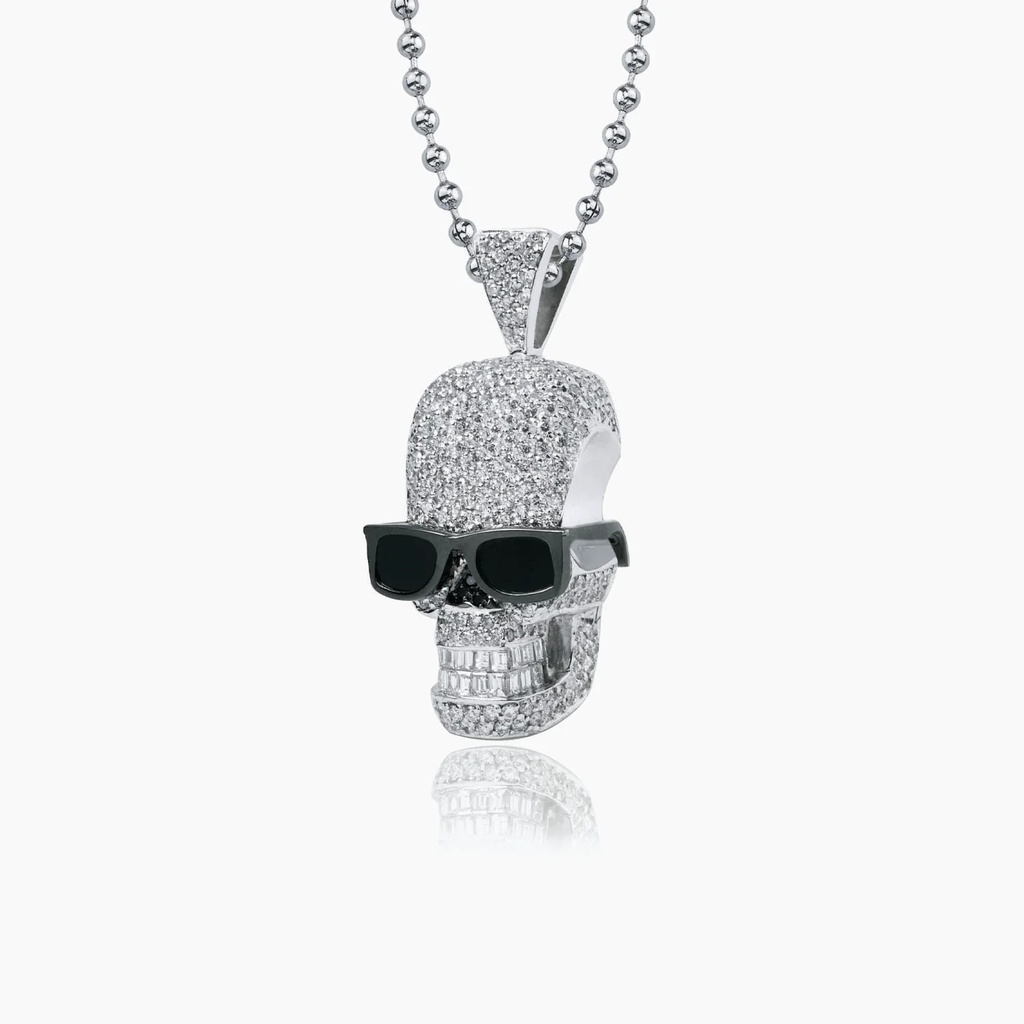 The Skull With Glasses Pendant