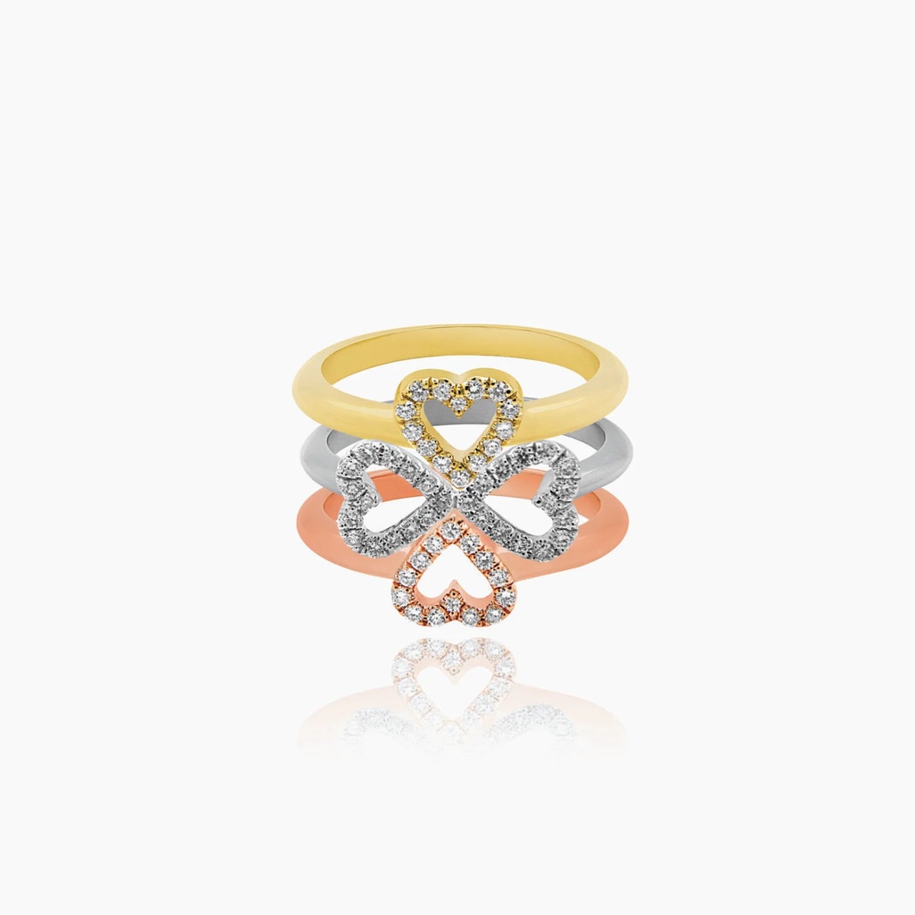 The Stacking Hearts Ring