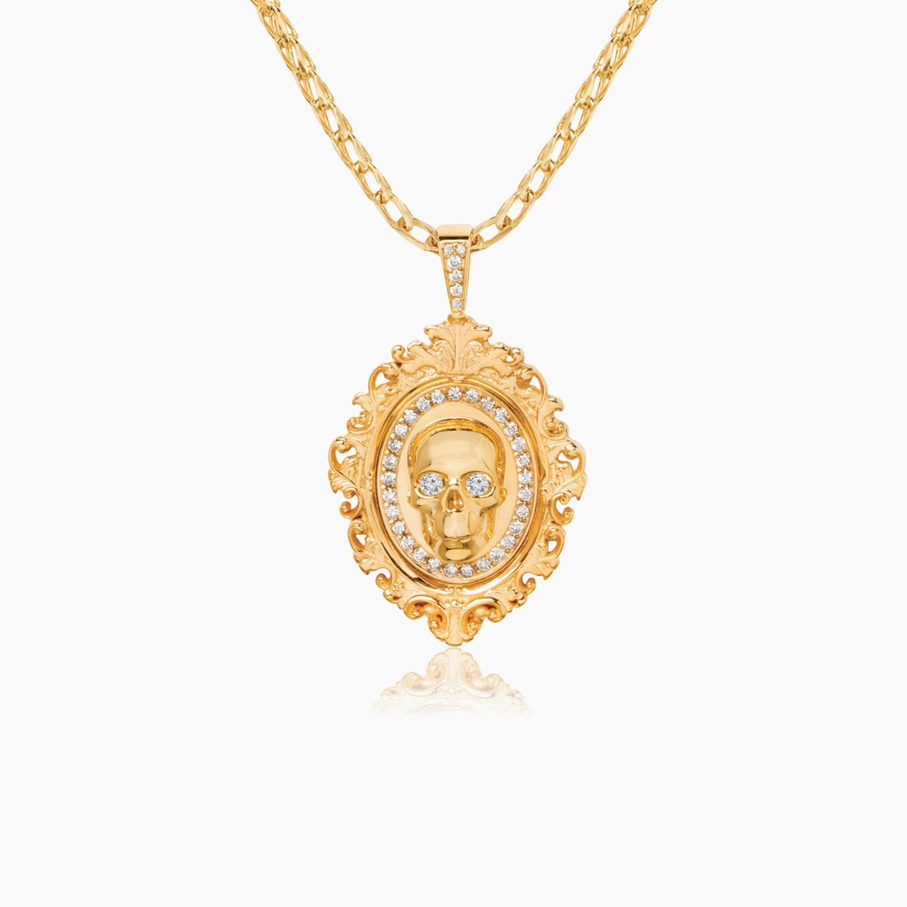 The Victorian Portrait Skull Pendant