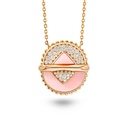 Vice Versa Necklace In Pink Opal