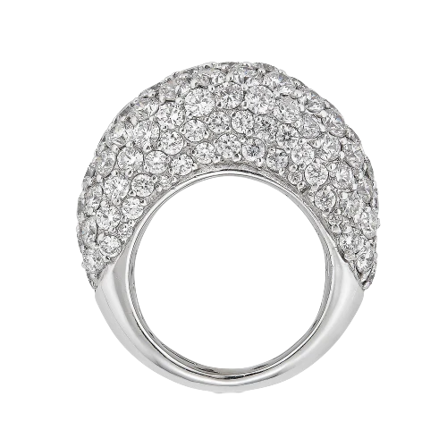 White Gold Dome Ring