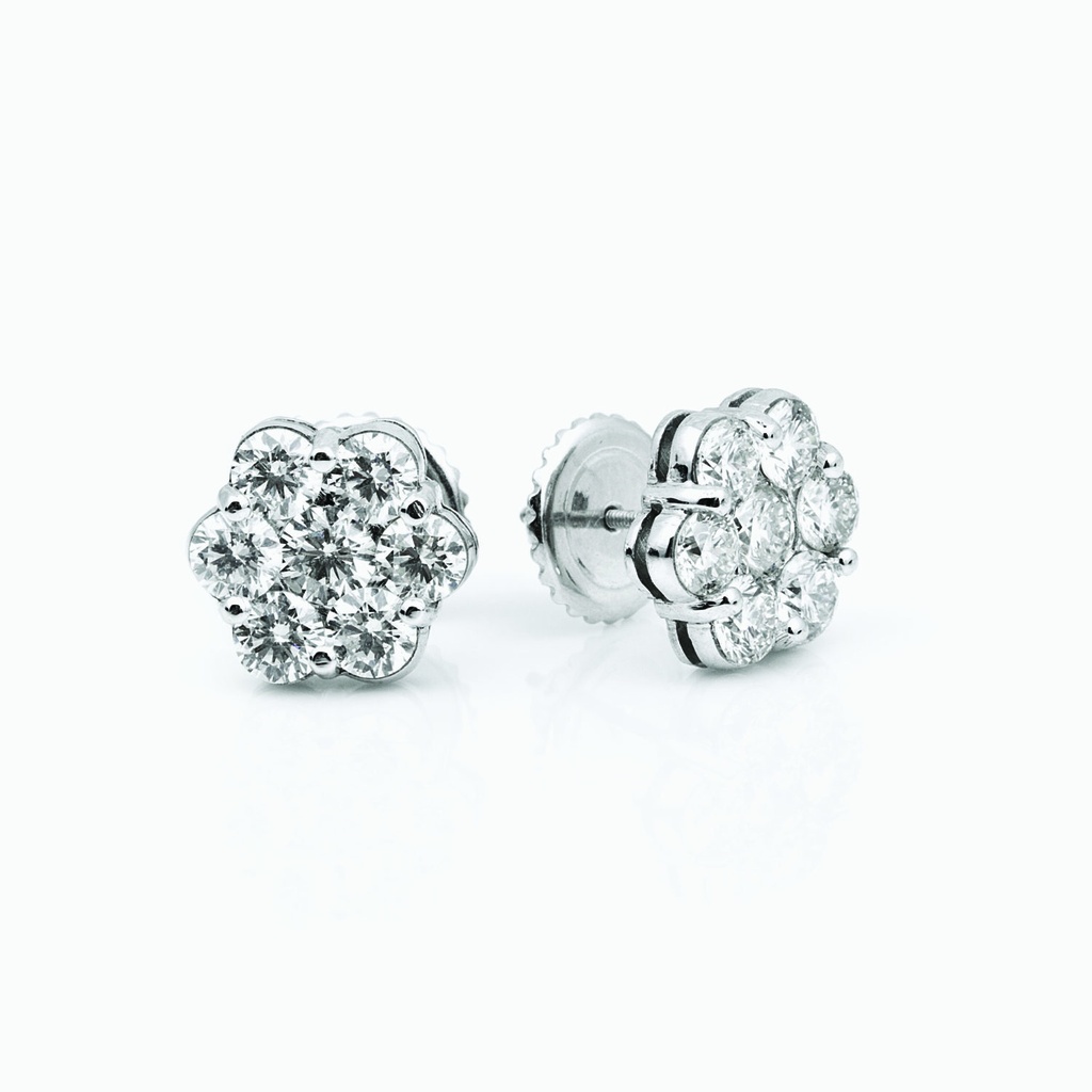 The Diamond Cluster Earrings