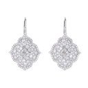 White Gold Pasha Drop Earrings