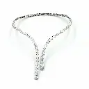 White Gold Diamond Cocktail Necklace