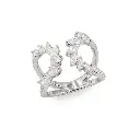 White Gold Diamond Cocktail Ring
