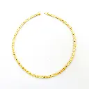 Fancy Yellow Diamond Cushion Cut Tennis Necklace