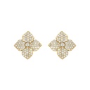 Yellow Gold Fiore Small Flower Earrings