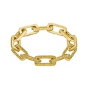 Yellow Gold Link Bracelet - Yellow Sapphire