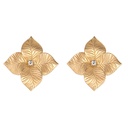 Yellow Gold Oro Fiore Large Flower Earrings