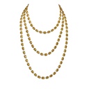 Yellow Gold Pietra Emerald Cut Chain Necklace - Yellow Citrine