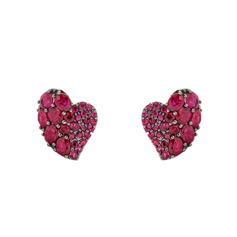 Yellow Gold Wave Heart Small Earring
