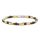 Zancan 18K Gold And Black Ceramic Bracelet