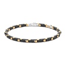 Zancan 18K Gold And Black Ceramic Bracelet