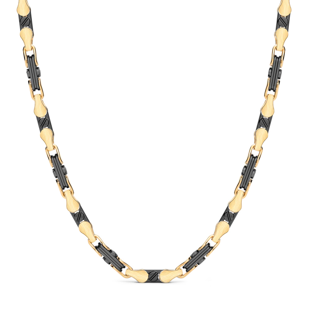 Zancan 18K Gold And Black Ceramic Necklace