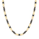 Zancan 18K Gold And Black Ceramic Necklace