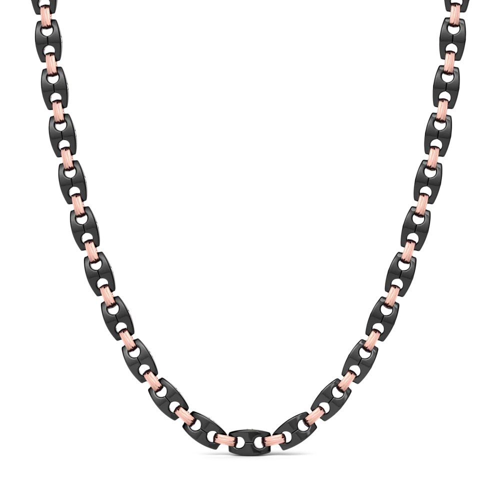 Zancan 18K Gold, Diamonds And Black Ceramic Necklace