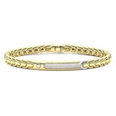 Zancan Bracelet In 18K Gold With Plaque And Diamonds