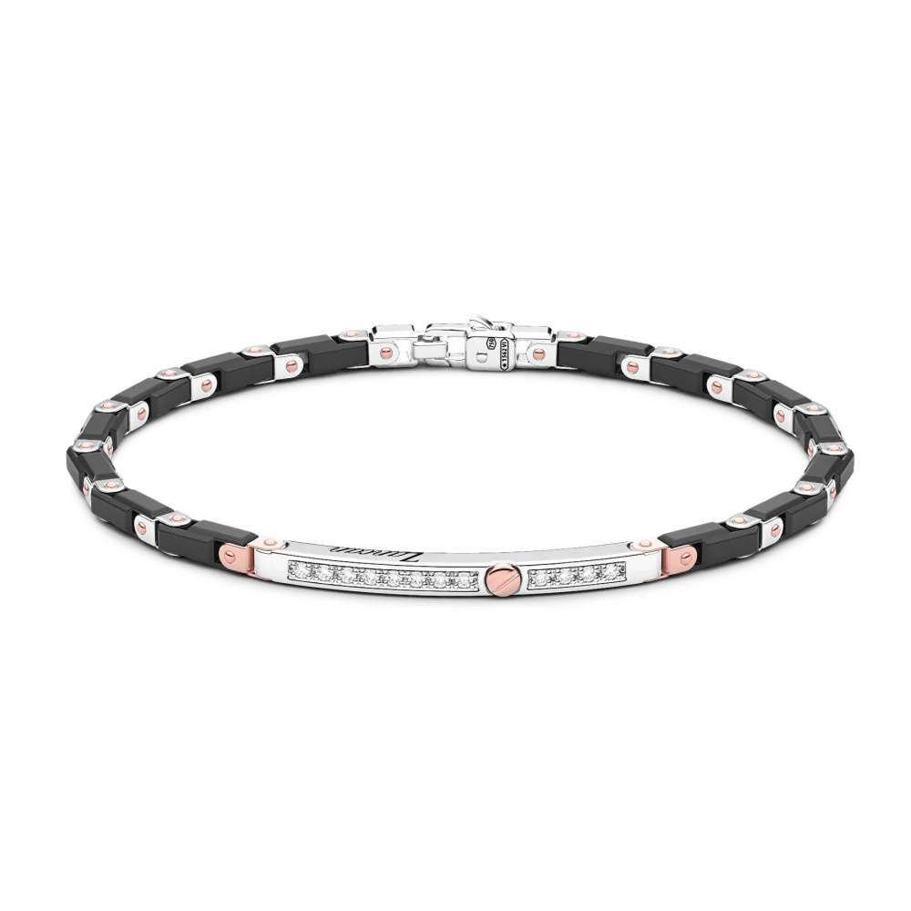 Zancan Bracelet In 18Kt Gold And Black Ceramic