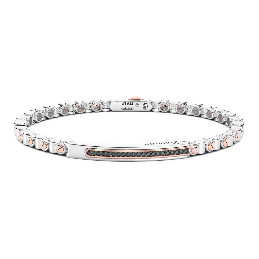 Zancan Bracelet In 18Kt Gold And Black Diamonds