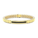 Zancan Bracelet In 18Kt Gold And Black Diamonds