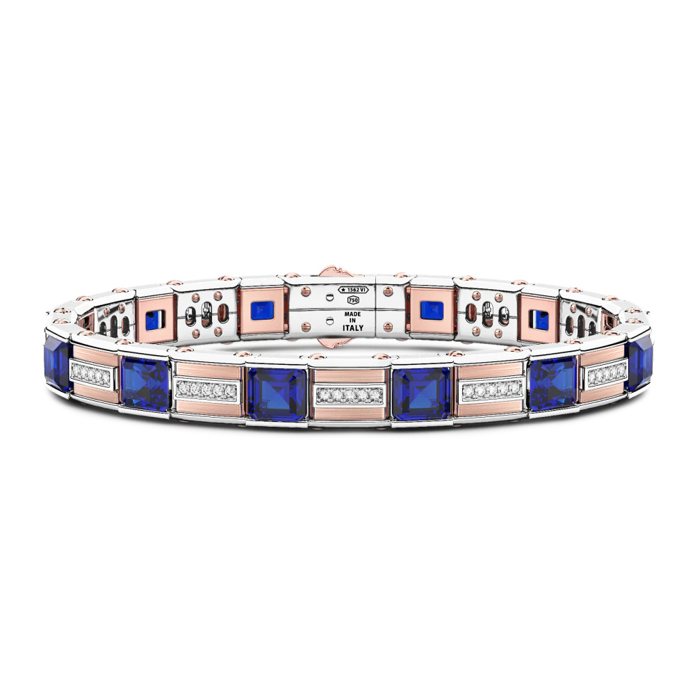 Zancan Bracelet In 18Kt Gold With Blue Sapphires