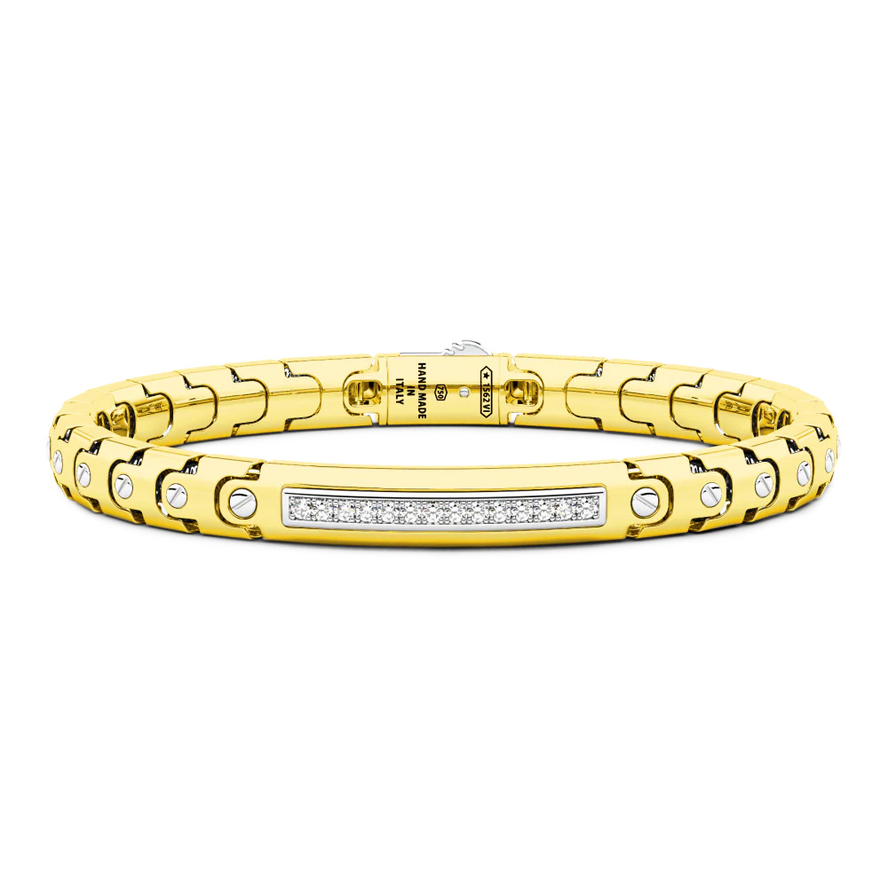 Zancan Bracelet In 18Kt Gold With Diamonds