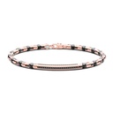 Zancan Bracelet In 18Kt Gold, Ceramic And Diamonds