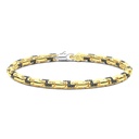 Zancan Bracelet In 18Kt Yellow Gold And Black Diamonds
