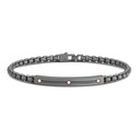 Zancan Bracelet In Titanium And 18Kt Gold With Diamonds