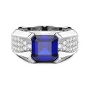 Zancan Chevalier Ring In 18Kt Gold And Blue Sapphire
