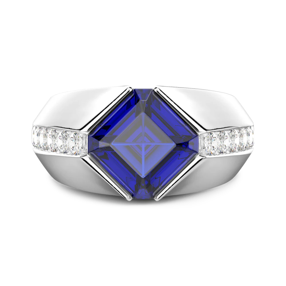 Zancan Chevalier Ring In 18Kt Gold And Blue Sapphire