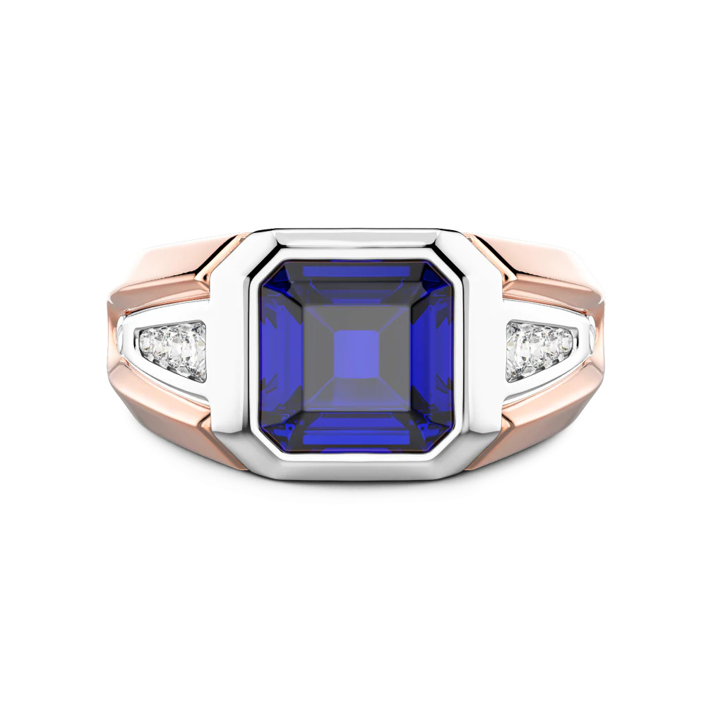 Zancan Chevalier Ring In 18Kt Gold And Blue Sapphire