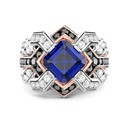 Zancan Chevalier Ring In 18Kt Gold And Blue Sapphire