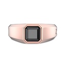Zancan Chevalier Ring In 18Kt Gold With Black Diamond