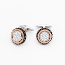 Zancan Gold And Diamond Cufflinks